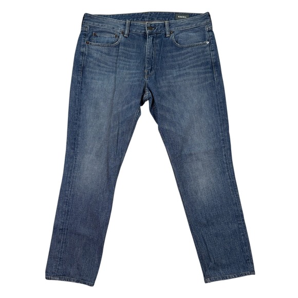 Bonobos Jeans Mens 36x27 Blue‎ Denim Tailored Fit Medium Wash Five Pocket Preppy - Picture 1 of 10